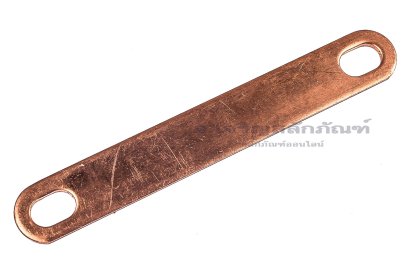 [E] บัสบาร์ ทองแดง 83x1.5x12 ขนาดรู 6x9 mm ระยะรู 68 mm