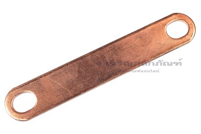 [E] บัสบาร์ ทองแดง 88x1.5x15 ขนาดรู 8x10 mm ระยะรู 72 mm