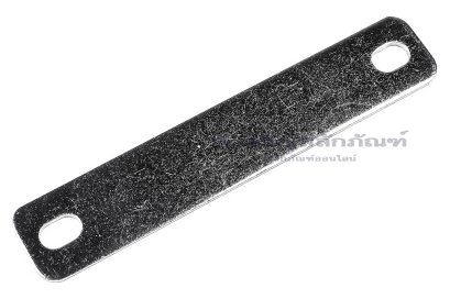 [E] บัสบาร์ ทองแดงชุบนิกเกิ้ล 108x2x20 ขนาดรู 6.5x10 mm ระยะรู 90 mm