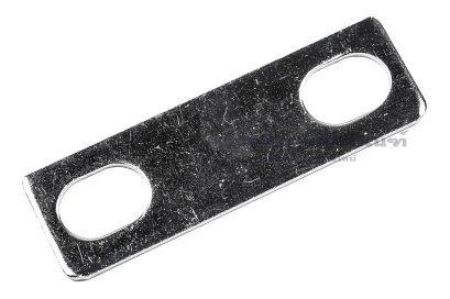 [E] บัสบาร์ ทองแดงชุบนิกเกิ้ล 52x1.5x16 ขนาดรู 8.5x12 mm ระยะรู 35 mm