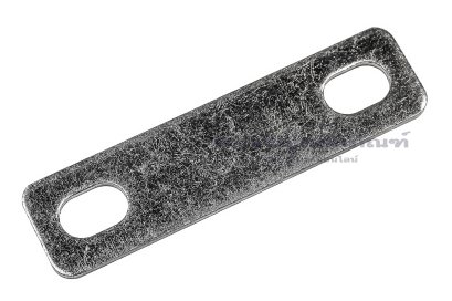 [E] บัสบาร์ ทองแดงชุบนิกเกิ้ล 58x1.5x15 ขนาดรู 6.5x10 mm ระยะรู 40 mm