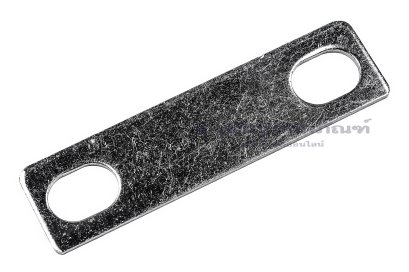 [E] บัสบาร์ ทองแดงชุบนิกเกิ้ล 62x1.5x16 ขนาดรู 8.5x12 mm ระยะรู 45 mm