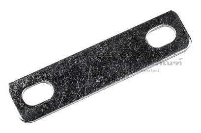 [E] บัสบาร์ ทองแดงชุบนิกเกิ้ล 63x1.5x15 ขนาดรู 6.5x10 mm ระยะรู 45 mm