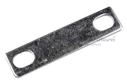 [E] บัสบาร์ ทองแดงชุบนิกเกิ้ล 67x1.5x16 ขนาดรู 8.5x12 mm ระยะรู 50 mm