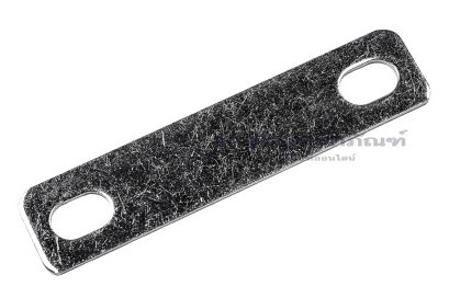 [E] บัสบาร์ ทองแดงชุบนิกเกิ้ล 68x1.5x15 ขนาดรู 6.5x10 mm ระยะรู 50 mm