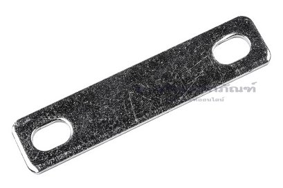 [E] บัสบาร์ ทองแดงชุบนิกเกิ้ล 68x2x15 ขนาดรู 6.5x10 mm ระยะรู 50 mm