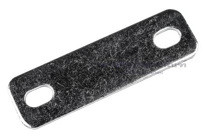 [E] บัสบาร์ ทองแดงชุบนิกเกิ้ล 68x2x20 ขนาดรู 6.5x10 mm ระยะรู 50 mm