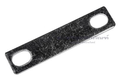 [E] บัสบาร์ ทองแดงชุบนิกเกิ้ล 72x1.5x16 ขนาดรู 8.5x12 mm ระยะรู 55 mm