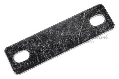 [E] บัสบาร์ ทองแดงชุบนิกเกิ้ล 74x2x20 ขนาดรู 6.5x10 mm ระยะรู 56 mm