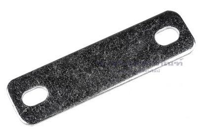 [E] บัสบาร์ ทองแดงชุบนิกเกิ้ล 75x2x20 ขนาดรู 6.5x10 mm ระยะรู 55 mm