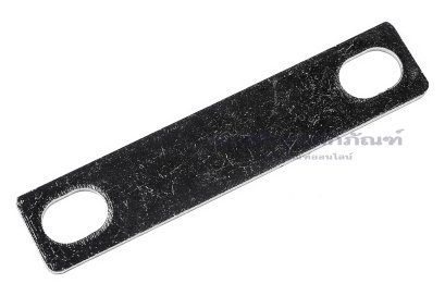 [E] บัสบาร์ ทองแดงชุบนิกเกิ้ล 77x1.5x16 ขนาดรู 8.5x12 mm ระยะรู 60 mm