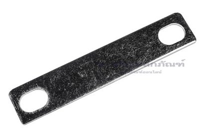 [E] บัสบาร์ ทองแดงชุบนิกเกิ้ล 82x1.5x16 ขนาดรู 8.5x12 mm ระยะรู 65 mm