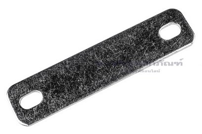 [E] บัสบาร์ ทองแดงชุบนิกเกิ้ล 86x1.5x20 ขนาดรู 6.5x10 mm ระยะรู 68 mm