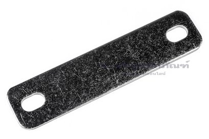 [E] บัสบาร์ ทองแดงชุบนิกเกิ้ล 86x2x20 ขนาดรู 6.5x10 mm ระยะรู 68 mm