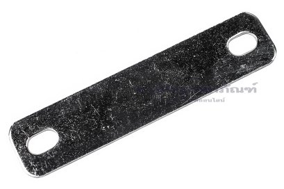 [E] บัสบาร์ ทองแดงชุบนิกเกิ้ล 90x1.5x20 ขนาดรู 6.5x10 mm ระยะรู 72 mm