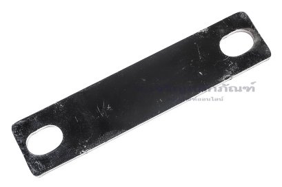 [E] บัสบาร์ ทองแดงชุบนิกเกิ้ล 90x2x20 ขนาดรู 8.5x12 mm ระยะรู 72 mm