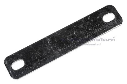 [E] บัสบาร์ ทองแดงชุบนิกเกิ้ล 98x1.5x20 ขนาดรู 6.5x10 mm ระยะรู 80 mm