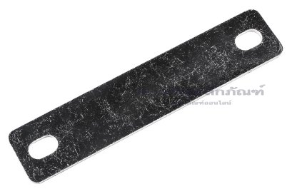 [E] บัสบาร์ ทองแดงชุบนิกเกิ้ล 98x2x20 ขนาดรู 6.5x10 mm ระยะรู 80 mm