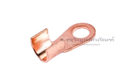 [E] หางปลาขั้วต่อแบต ทองแดง เกรดหนาพิเศษ OT-150A ความกว้างแกนล็อกสายไฟ 12.7 mm ยาว 12.1 mm รูยึด 10.2 mm