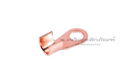 [E] หางปลาขั้วต่อแบต ทองแดง เกรดหนาพิเศษ OT-20A ความกว้างแกนล็อกสายไฟ 7.2 mm ยาว 7 mm รูยึด 6.3 mm