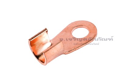 [E] หางปลาขั้วต่อแบต ทองแดง เกรดหนาพิเศษ OT-500A ความกว้างแกนล็อกสายไฟ 20.3 mm ยาว 18.3 mm รูยึด 14.5 mm