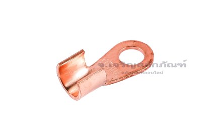 [E] หางปลาขั้วต่อแบต ทองแดง เกรดหนาพิเศษ OT-80A ความกว้างแกนล็อกสายไฟ 10.4 mm ยาว 10.3 mm รูยึด 8.4 mm