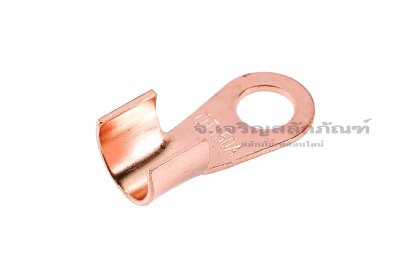 [E] หางปลาขั้วต่อแบต ทองแดง เกรดหนามาตรฐาน OT-150A ความกว้างแกนล็อกสายไฟ 12.5 mm ยาว 12 mm รูยึด 10.2 mm