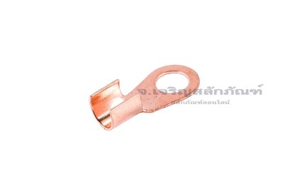 [E] หางปลาขั้วต่อแบต ทองแดง เกรดหนามาตรฐาน OT-3A ความกว้างแกนล็อกสายไฟ 4 mm ยาว 4.6 mm รูยึด 4.2 mm