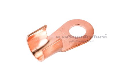 [E] หางปลาขั้วต่อแบต ทองแดง เกรดหนามาตรฐาน OT-500A ความกว้างแกนล็อกสายไฟ 19.7 mm ยาว 19 mm รูยึด 14.5 mm