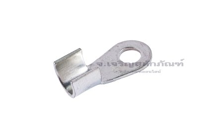 [E] หางปลาขั้วต่อแบต ทองแดงชุบดีบุก เกรดหนาพิเศษ OT-100A ความกว้างแกนล็อกสายไฟ 11.8 mm ยาว 11.6 mm รูยึด 8.3 mm