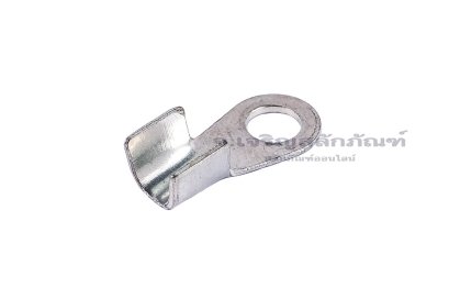 [E] หางปลาขั้วต่อแบต ทองแดงชุบดีบุก เกรดหนาพิเศษ OT-10A ความกว้างแกนล็อกสายไฟ 5.9 mm ยาว 6.7 mm รูยึด 5.2 mm