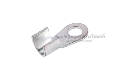 [E] หางปลาขั้วต่อแบต ทองแดงชุบดีบุก เกรดหนาพิเศษ OT-300A ความกว้างแกนล็อกสายไฟ 16.3 mm ยาว 16.6 mm รูยึด 12.9 mm