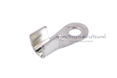 [E] หางปลาขั้วต่อแบต ทองแดงชุบดีบุก เกรดหนาพิเศษ OT-50A ความกว้างแกนล็อกสายไฟ 10 mm ยาว 9.6 mm รูยึด 6.2 mm