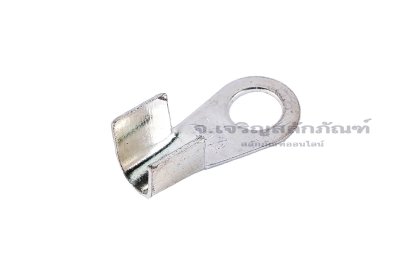 [E] หางปลาขั้วต่อแบต ทองแดงชุบดีบุก เกรดหนามาตรฐาน OT-20A ความกว้างแกนล็อกสายไฟ 7.7 mm ยาว 7.5 mm รูยึด 6.2 mm