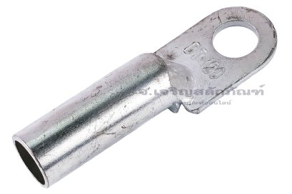 [E] หางปลาทองแดงชุบดีบุก DT-120 เกรดมาตรฐาน รูใส่สายไฟกว้าง 16 mm ยาว&nbsp;41 mm รูยึด 14.6 mm