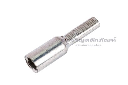 [E] หางปลาเสียบเบรกเกอร์ รุ่นแกนเสียบยาว ทองแดงชุบดีบุก DTA-25 รูใส่สายไฟกว้าง 7 mm ยาว&nbsp;16 mm แกนเสียบยาว 20 mm