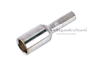 [E] หางปลาเสียบเบรกเกอร์ รุ่นแกนเสียบยาว ทองแดงชุบดีบุก DTA-50 รูใส่สายไฟกว้าง 9.7 mm ยาว&nbsp;15 mm แกนเสียบยาว 20 mm