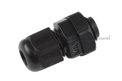 [E] เคเบิ้ลแกลนด์ Cable Gland พลาสติกไนล่อนกันน้ำ สีดำ M10x1.50 รูล็อกสายไฟ 5.5 mm