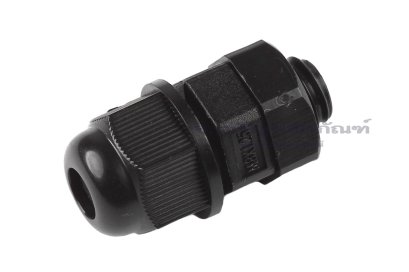 [E] เคเบิ้ลแกลนด์ Cable Gland พลาสติกไนล่อนกันน้ำ สีดำ M8x1.50 รูล็อกสายไฟ 4.5 mm