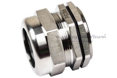 [E] เคเบิ้ลแกลนด์ Cable Gland สแตนเลส 304 กันน้ำ PG36(25-32) รูล็อกสายไฟ 35.2 mm