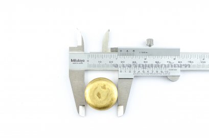 ตาน้ำทองเหลือง-ฝาอุดปิด ตราหัวสิงห์ ขนาด 28x12.0