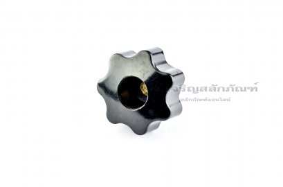 มือหมุนดอกไม้ ตัวเมีย M8 (เกลียวทะลุ) ความโตหัว 39 mm