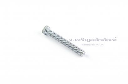 น็อตหัวเหลี่ยมขาว M8x60