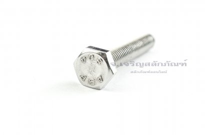 น็อตหัวเหลี่ยมสแตนเลส Stainless Steel Hex Bolt 5/16&quot;x2&quot;