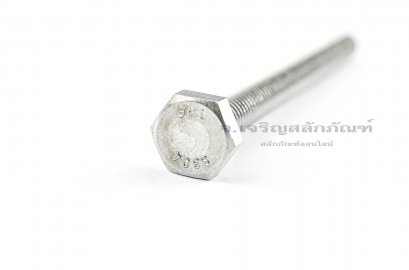 น็อตหัวเหลี่ยมสแตนเลส Stainless Steel Hex Bolt 5/16"x4"