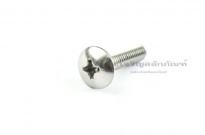 น็อตหัวร่มแฉกสแตนเลส (JT) M6x25