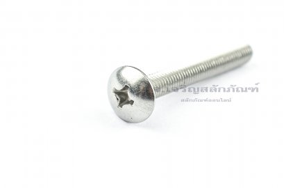 น็อตหัวร่มแฉกสแตนเลส (JT) M6x50