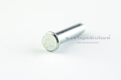 สลักหัวแบนกลม-ปิ๊นหัวแบน (Steel Clevis Pin) ขนาด 6x25