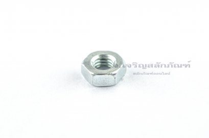 หัวน็อตขาว Hex Nut M3x0.5 (หัวน็อตเบอร์6)