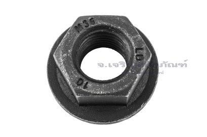หัวน็อตติดจานทรงสูง-หัวน็อตติดแหวนหนาเหล็กดำ (Flange Hex Nut Carbon Steel, High Type) M36x4.0 เกรด 10.9 (เบอร์ 54 สูง 35 กว้าง 77)